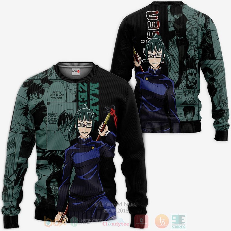 BEST Anime Maki Zenin Custom Jujutsu Kaisen Anime-Manga All Over Print Hoodie-Bomber Jacket 2 Maki Zenin Custom Jujutsu Kaisen Anime Manga 3D Hoodie Bomber Jacket 1