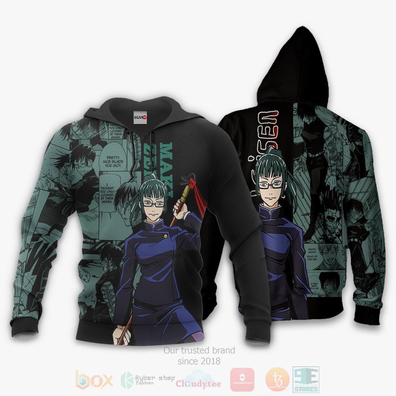 BEST Anime Maki Zenin Custom Jujutsu Kaisen Anime-Manga All Over Print Hoodie-Bomber Jacket 3 Maki Zenin Custom Jujutsu Kaisen Anime Manga 3D Hoodie Bomber Jacket 1 2