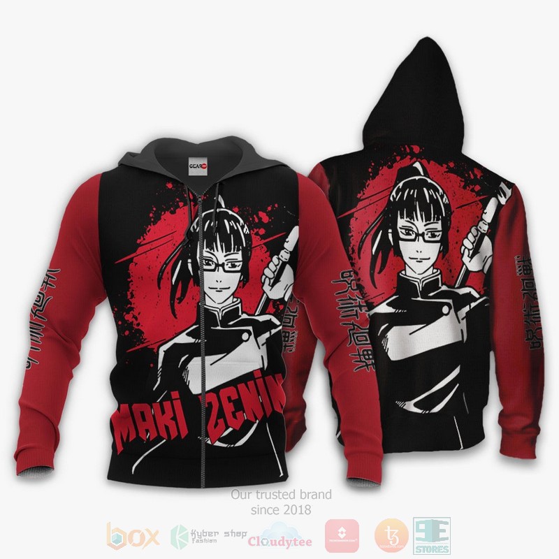 Maki Zenin Custom Jujutsu Kaisen Anime 3D Hoodie Bomber Jacket