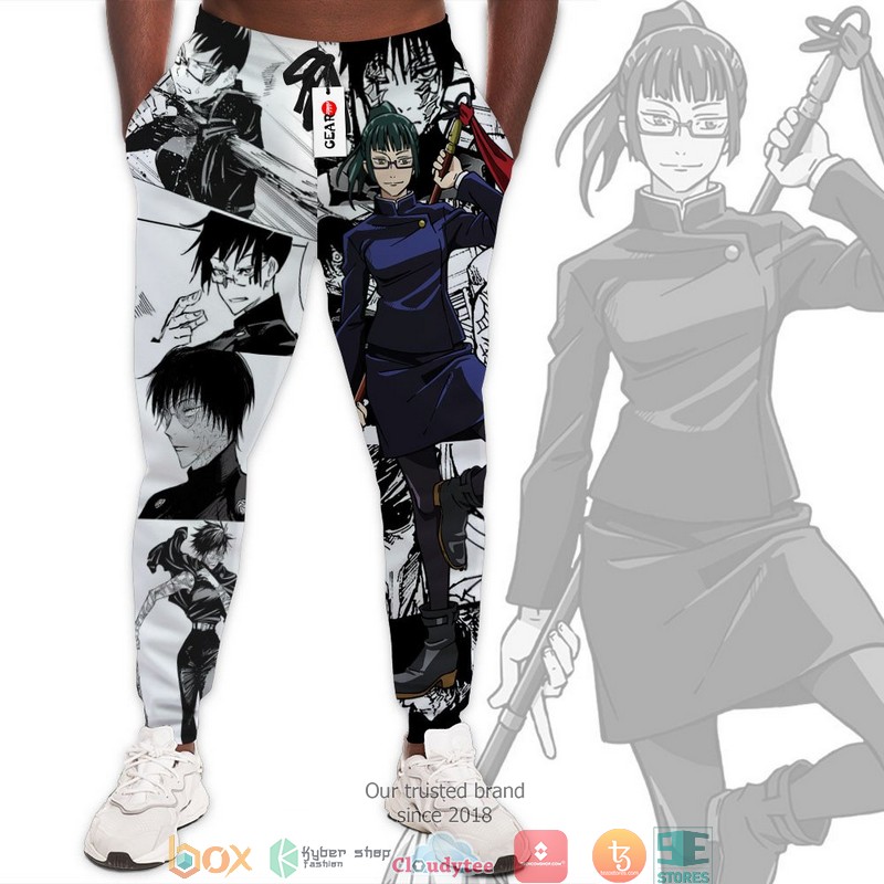 Maki Zenin Jujutsu Kaisen Anime Merch Manga Style Sweatpants
