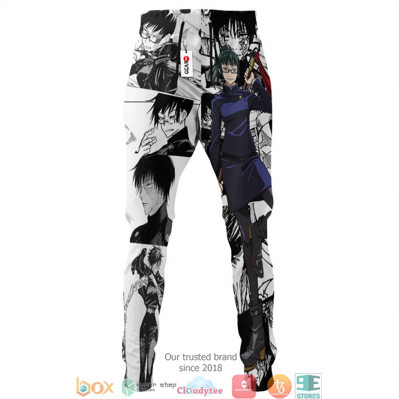 Maki Zenin Jujutsu Kaisen Anime Merch Manga Style Sweatpants 4 Maki Zenin Jujutsu Kaisen Anime Merch Manga Style Sweatpants 1 2 3