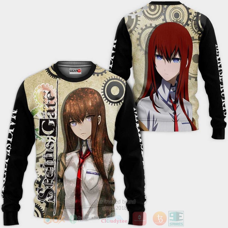 BEST Anime Makise Kurisu Custom Steins Gate All Over Print Hoodie-Bomber Jacket 2 Makise Kurisu Custom Steins Gate Anime 3D Hoodie Bomber Jacket 1