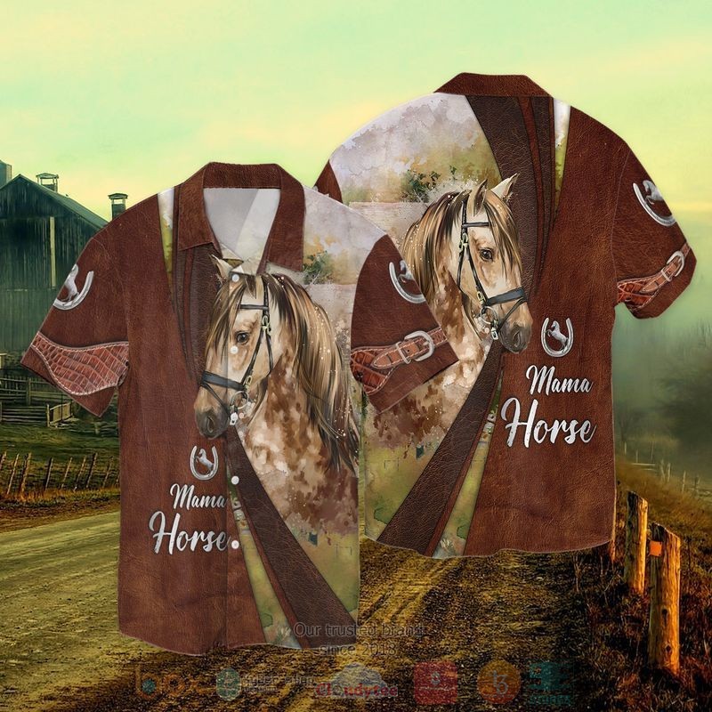 BEST Mama Horse All Over Print Tropical Shirt 2 Mama Horse Short Sleeve Hawaiian Shirt