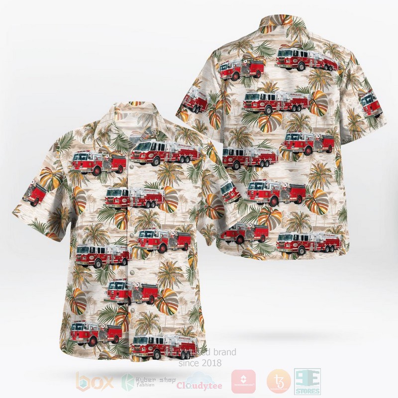 BEST Mamaroneck, Westchester County, The Village of Mamaroneck Fire Department 3D Aloha Shirt word3