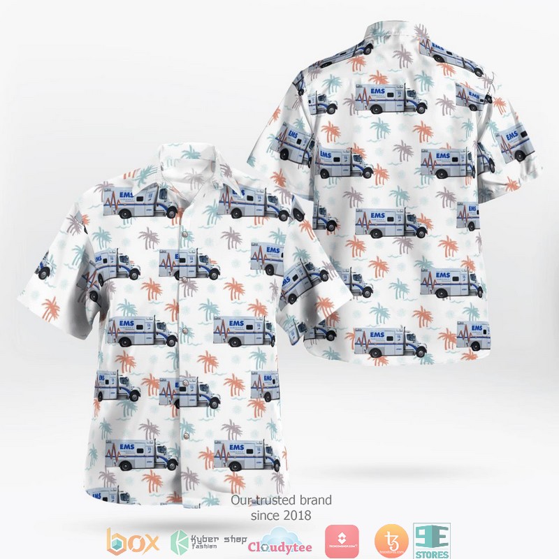 Manatee County EMS - Emergency Medical Services Bradenton Florida Hawaiian Shirt word1