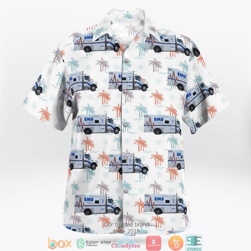 Manatee County EMS - Emergency Medical Services Bradenton Florida Hawaiian Shirt word1