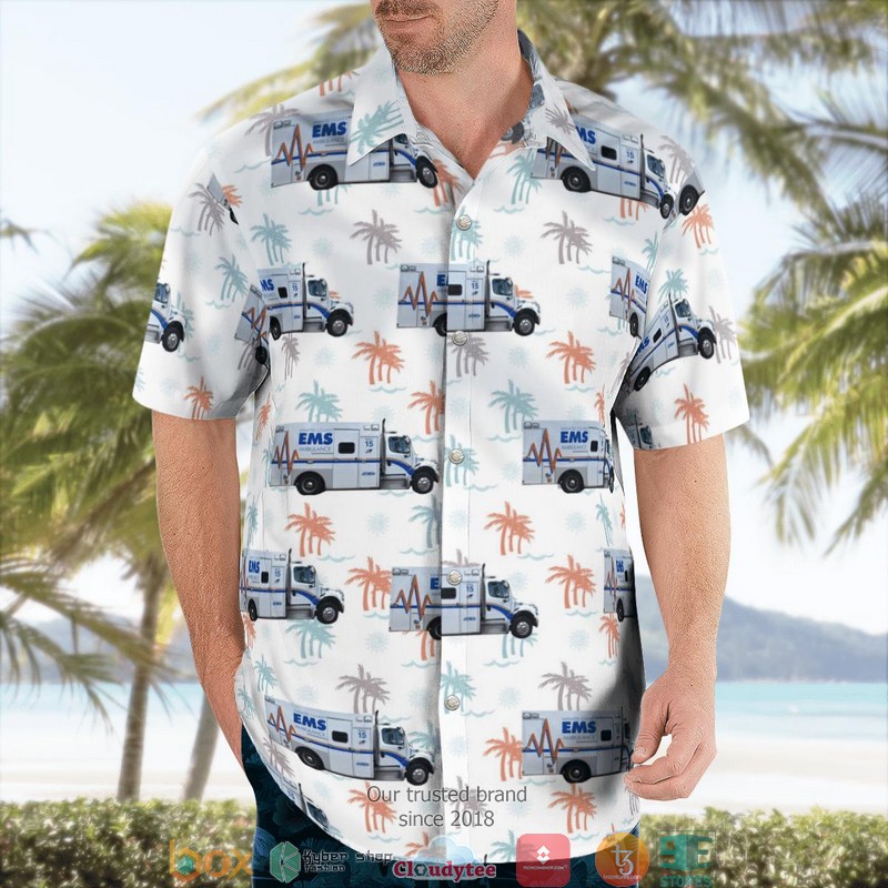 Manatee County EMS - Emergency Medical Services Bradenton Florida Hawaiian Shirt word1