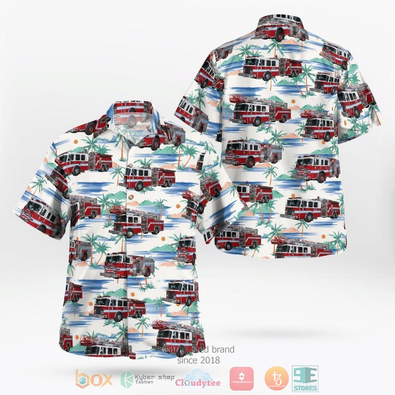 Manatee County Florida East Manatee Fire Rescue Hawaiian Shirt word2