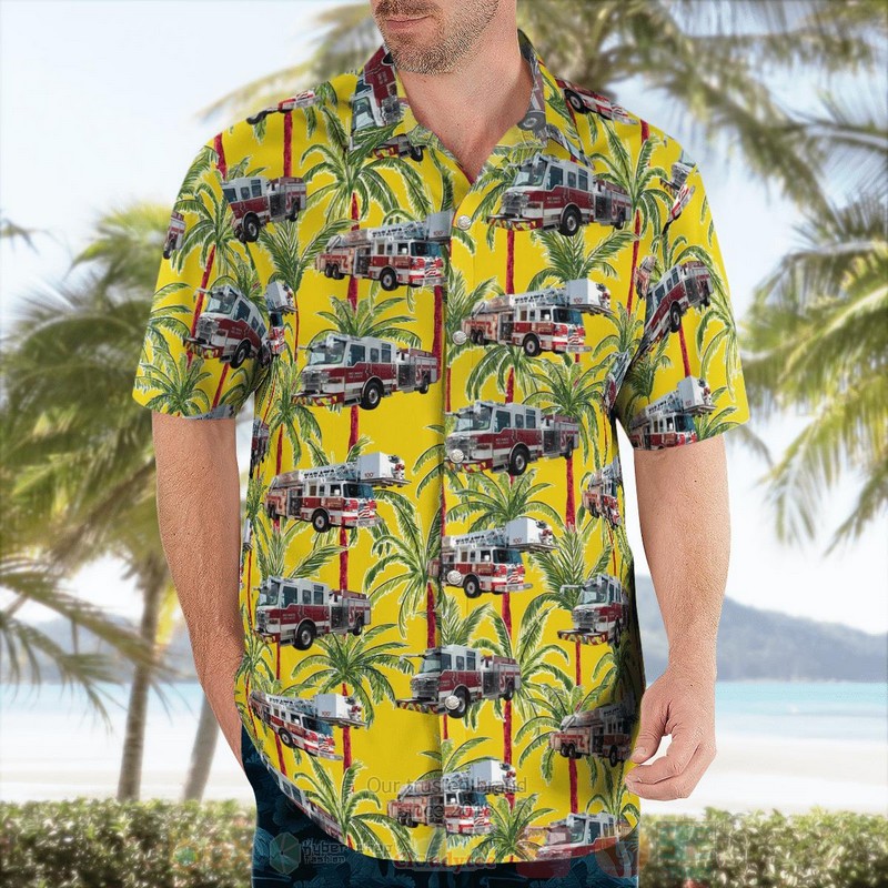 BEST Manatee County, Florida, West Manatee Fire Rescue 3D Aloha Shirt word1
