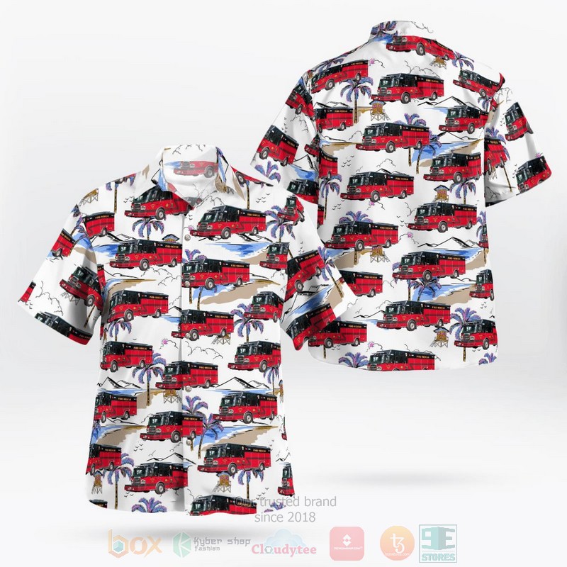 BEST Manawa, Waupaca County, West Virginia, Manawa Rural Fire Department 3D Aloha Shirt word1