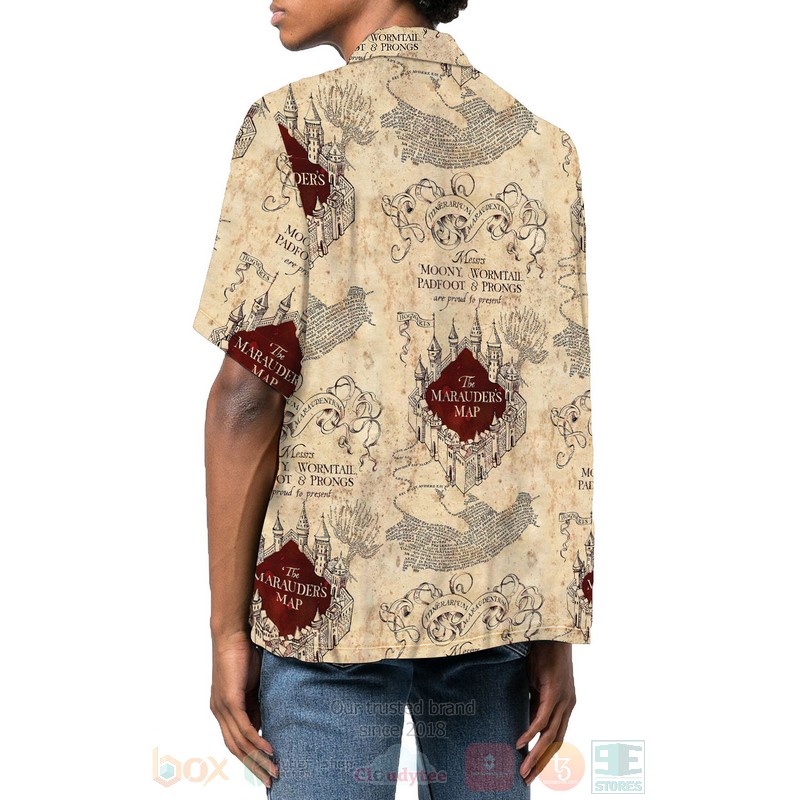 BEST Marauders Map 3D Aloha Shirt 2 Marauders Map Hawaiian Shirt 1