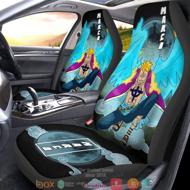 Marco One Piece Anime Car Seat Cover 2 Marco One Piece Anime Car Seat Cover 1