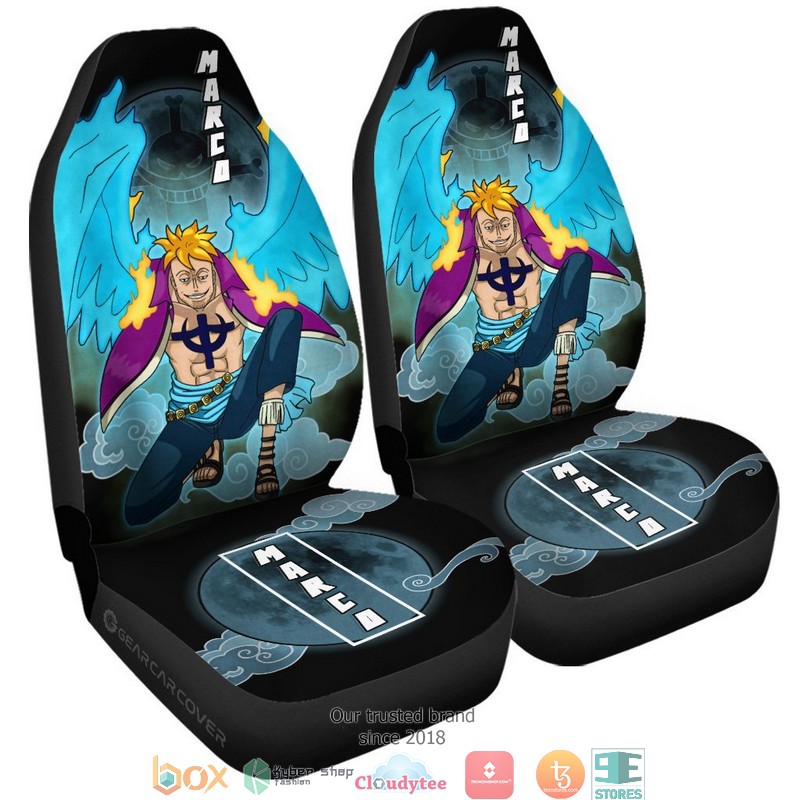 Marco One Piece Anime Car Seat Cover 4 Marco One Piece Anime Car Seat Cover 1 2 3