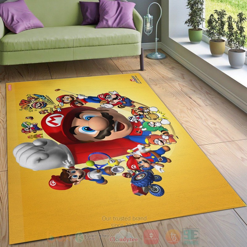 Mario Game Area Rugs 1