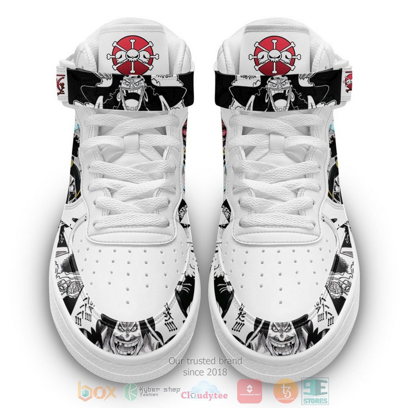 Marshall D Tech One Piece Anime Mix Manga High Air Force Shoes 1