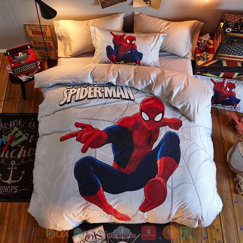 Marvel Spider Man white Bedding Set