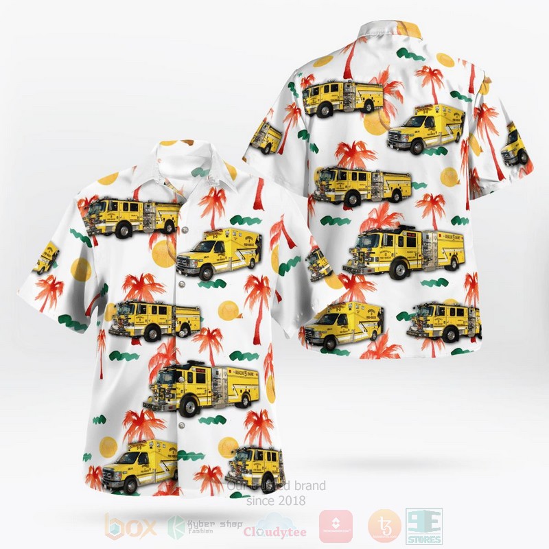 Maryland Benedict Fire and EMS Hawaiian Shirt