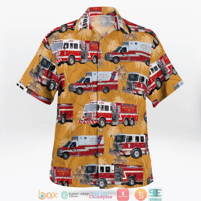 NEW Maryland Cobb Island Volunteer Fire Department & EMS Hawaii Shirt 2