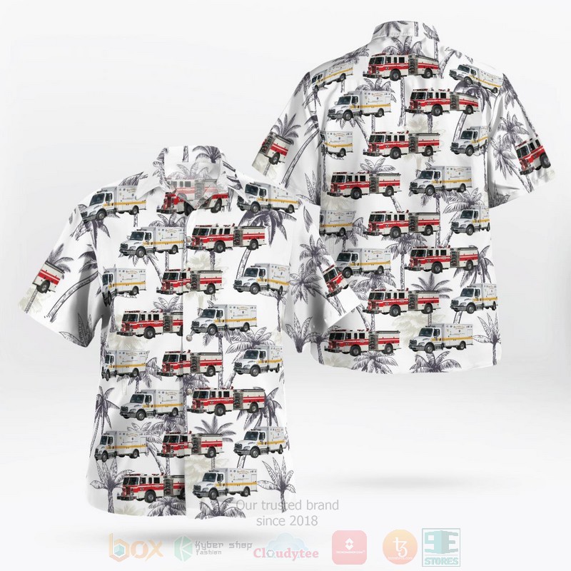 BEST Maryland, Earleigh Heights Volunteer Fire Company 12 3D Aloha Shirt word1