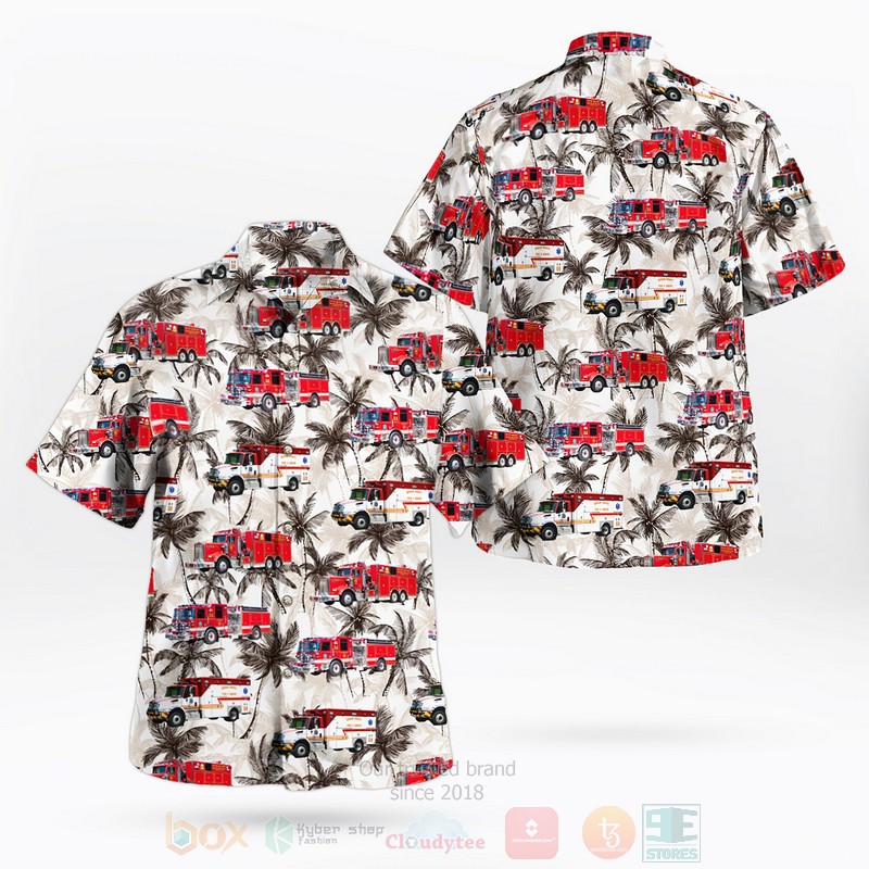 BEST Maryland, Fifth District Volunteer Fire Department Station 5 3D Aloha Shirt word1