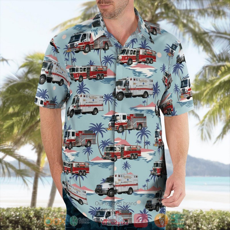 Maryland Lake Shore Volunteer Fire Company 20 Hawaiian Shirt word1