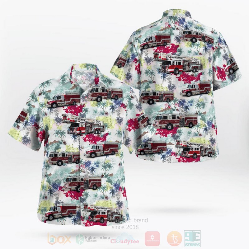 BEST Maryland, National Institutes of Health Fire Department Company No.51 3D Aloha Shirt word1