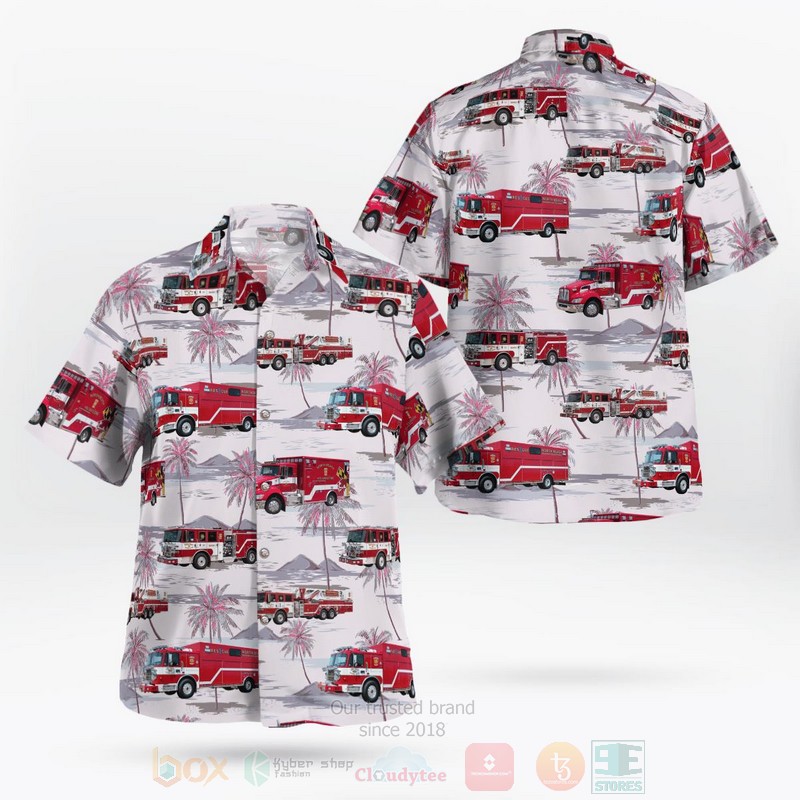 Maryland North Beach Volunteer Fire Department Hawaiian Shirt