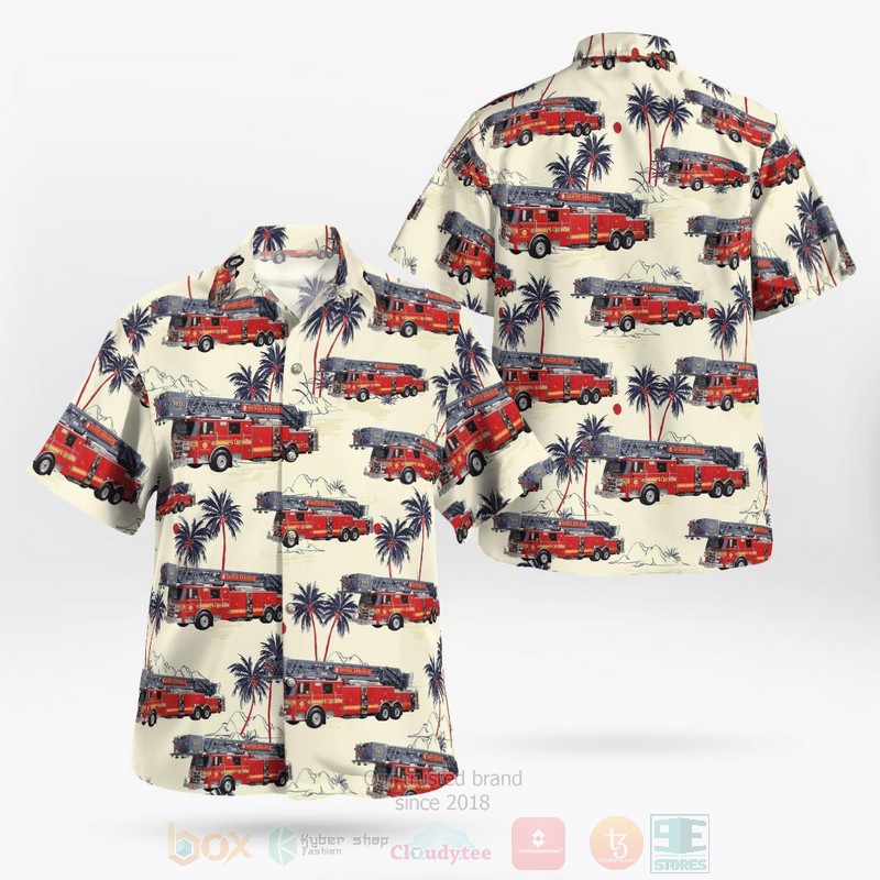 Maryland Sandy Spring Volunteer Fire Department Hawaiian Shirt