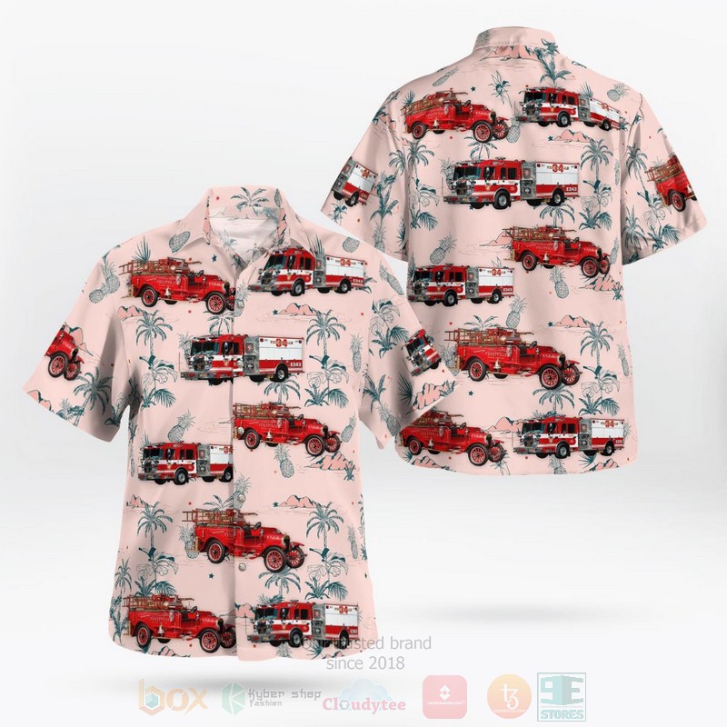 BEST Maryland, Violetville Volunteer Fire Company Station 34 3D Aloha Shirt word3
