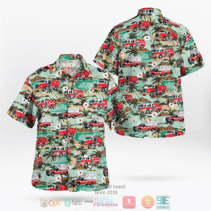 Maryland West Annapolis Volunteer Fire Company 40 Hawaiian Shirt word3