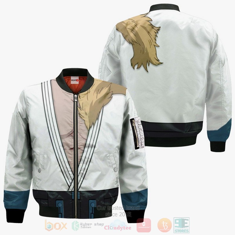 BEST Anime Mashirao Ojiro Uniform Cosplay My Hero Academia All Over Print Hoodie-Bomber Jacket 4 Mashirao Ojiro Uniform Cosplay My Hero Academia Anime 3D Hoodie Bomber Jacket 1 2 3
