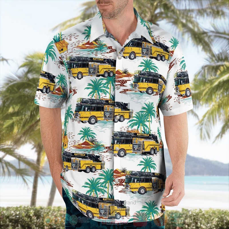 BEST Mattydale, New York, Salina Consolidated Fire District No.2 3D Aloha Shirt word1