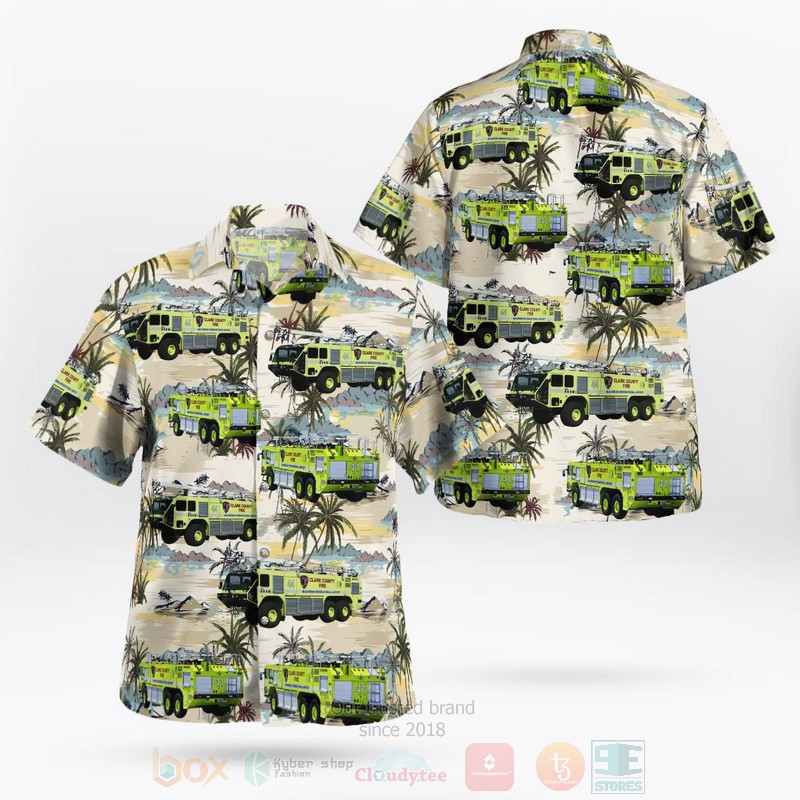 McCarran International Airport Clark County Fire Department Hawaiian Shirt
