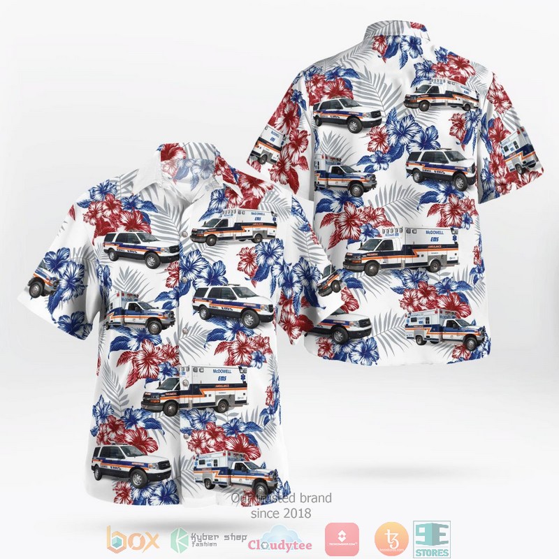 NEW McDowell County EMS Hawaii Shirt 1 NEW McDowell County EMS Hawaii Shirt word1