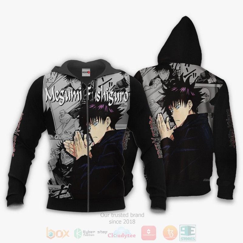 BEST Anime Megumi Fushiguro Custom Jujutsu Kaisen Anime-Manga All Over Print Hoodie-Bomber Jacket 13 Megumi Fushiguro Custom Jujutsu Kaisen Anime Manga 3D Hoodie Bomber Jacket