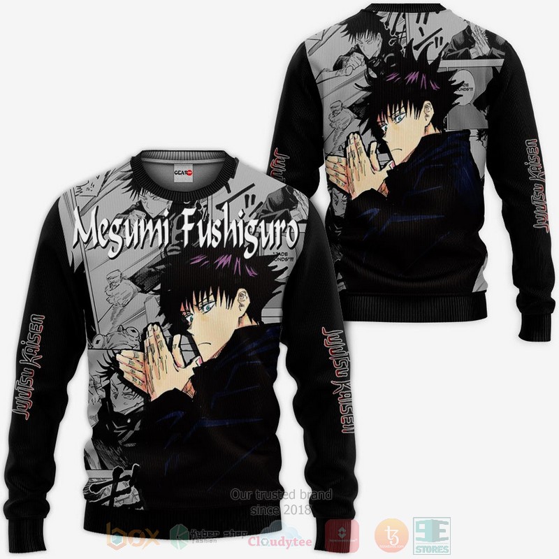 BEST Anime Megumi Fushiguro Custom Jujutsu Kaisen Anime-Manga All Over Print Hoodie-Bomber Jacket 2 Megumi Fushiguro Custom Jujutsu Kaisen Anime Manga 3D Hoodie Bomber Jacket 1