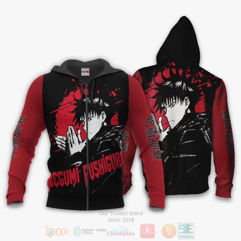 BEST Anime Megumi Fushiguro Custom Jujutsu Kaisen All Over Print Hoodie-Bomber Jacket 13 Megumi Fushiguro Custom Jujutsu Kaisen Anime 3D Hoodie Bomber Jacket