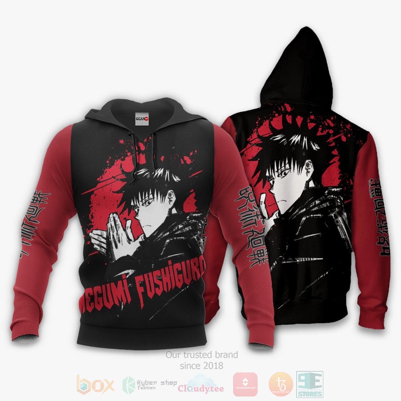 BEST Anime Megumi Fushiguro Custom Jujutsu Kaisen All Over Print Hoodie-Bomber Jacket 3 Megumi Fushiguro Custom Jujutsu Kaisen Anime 3D Hoodie Bomber Jacket 1 2