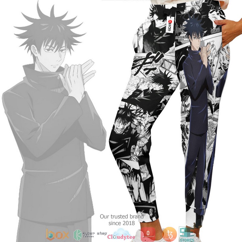 Megumi Fushiguro Jujutsu Kaisen Anime Merch Manga Style Sweatpants 1