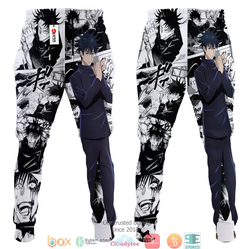 Megumi Fushiguro Jujutsu Kaisen Anime Merch Manga Style Sweatpants 3 Megumi Fushiguro Jujutsu Kaisen Anime Merch Manga Style Sweatpants 1 2