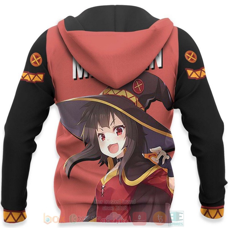 BEST Anime Megumin KonoSuba All Over Print Hoodie-Bomber Jacket 5 Megumin KonoSuba Anime 3D Hoodie Bomber Jacket 1 2 3 4