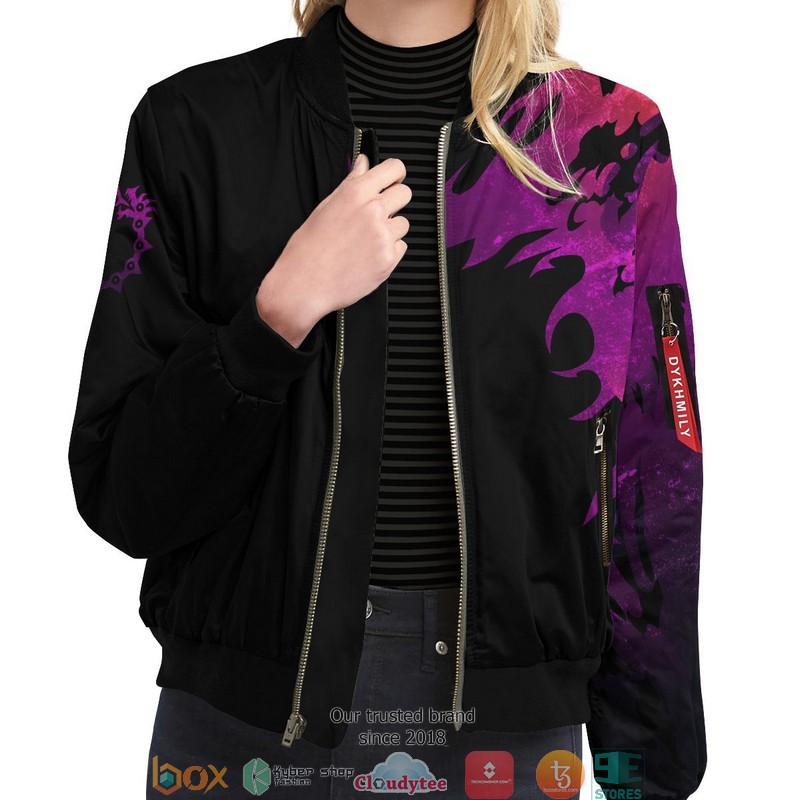 Meliodas Demon Bomber Jacket word3