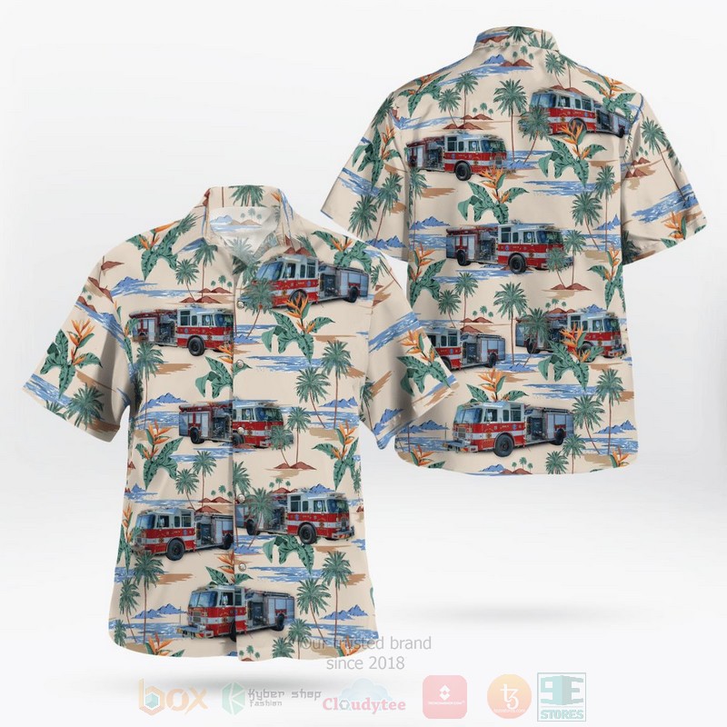 BEST Melrose Fire Department, Florida 3D Aloha Shirt word3