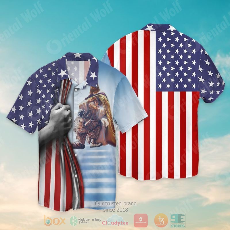 BEST Memorial Day 4th Of July Independence Day Veteran And Jesus Short Sleeve Hawaii Shirt 2 Memorial Day 4th Of July Independence Day Veteran And Jesus Hawaiian Shirt