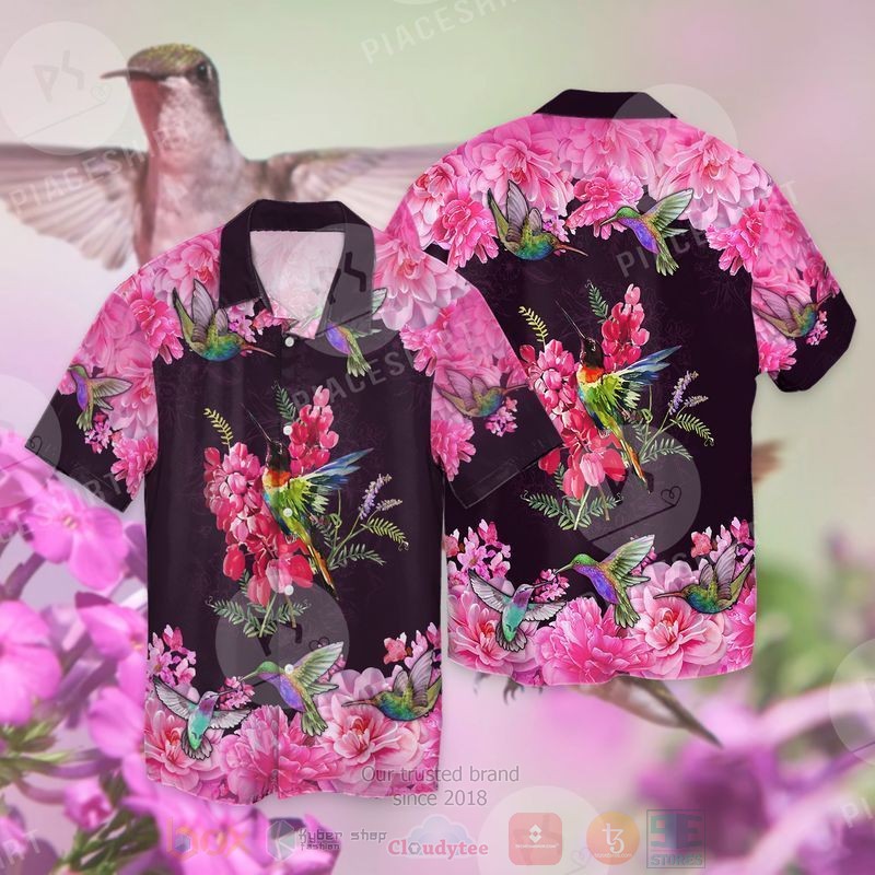 Memorial Day Hummingbird Short Sleeve Hawaiian Shirt