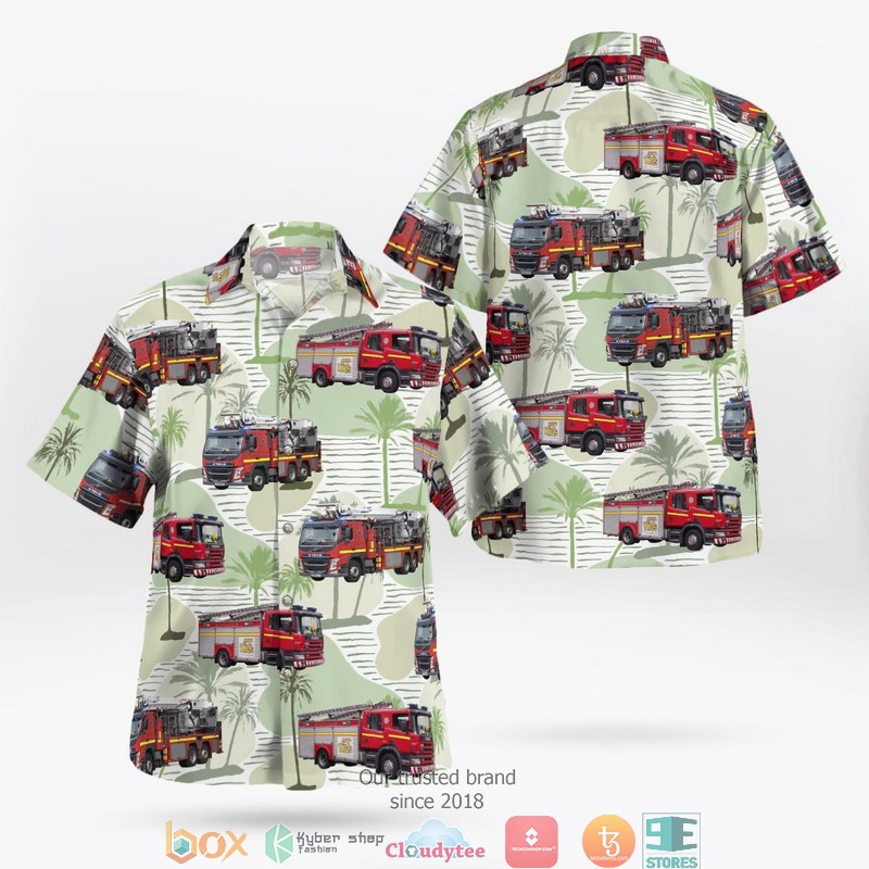 Merseyside England United Kingdom Merseyside Fire And Rescue Service Hawaii 3D Shirt
