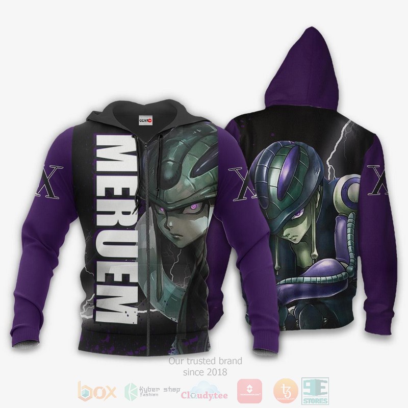 BEST Anime Meruem Hunter x Hunter All Over Print Hoodie-Bomber Jacket 1 Meruem Hunter x Hunter Anime 3D Hoodie Bomber Jacket
