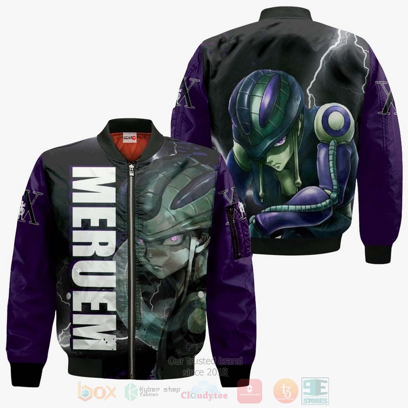BEST Anime Meruem Hunter x Hunter All Over Print Hoodie-Bomber Jacket 4 Meruem Hunter x Hunter Anime 3D Hoodie Bomber Jacket 1 2 3
