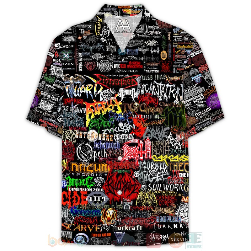 BEST Metal Bands 3D Aloha Shirt 4 Metal Bands Hawaiian Shirt
