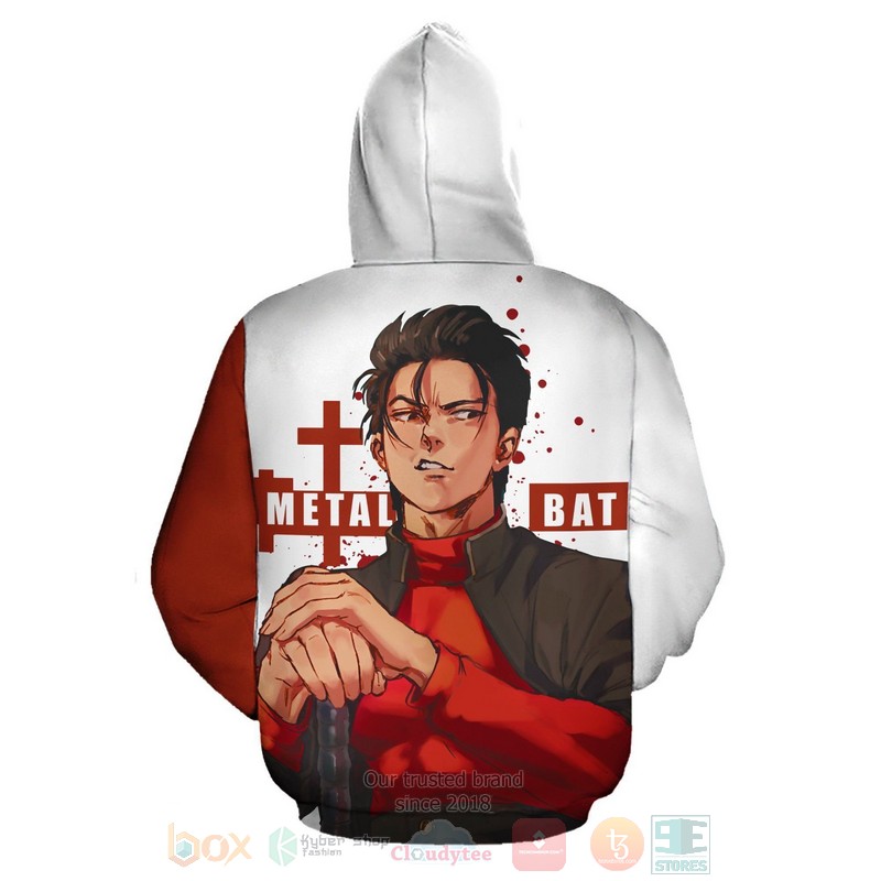 BEST Anime Metal Bat One-Punch Man Costume All Over Print 3D Zip Hoodie 3 Metal Bat One Punch Man Anime Costume 3D Zip Hoodie 1 2